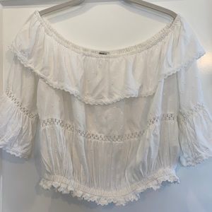 Off the shoulder crop top